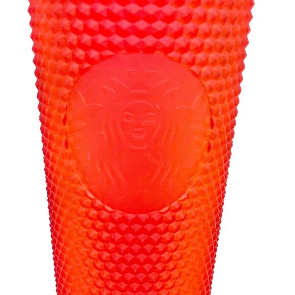Starbucks 2020 Holiday Red Studded Acrylic Cold Cup Tumbler 24 oz Venti New - Picture 3 of 8